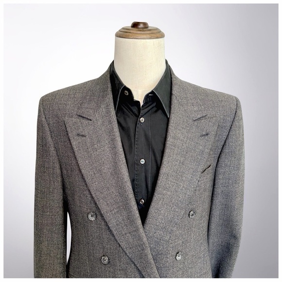 Joseph Abboud J.A. Il for Nordstrom 100% Wool Double-Breasted Blazer | 40R - Picture 5 of 13
